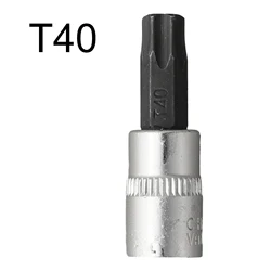 1pc Torx Bit Socket For Factory Repair Shop Home Furnishing Repair Work 1/4 Inch Driver Star Bit T8-T40 Screwdriver Bits Parts
