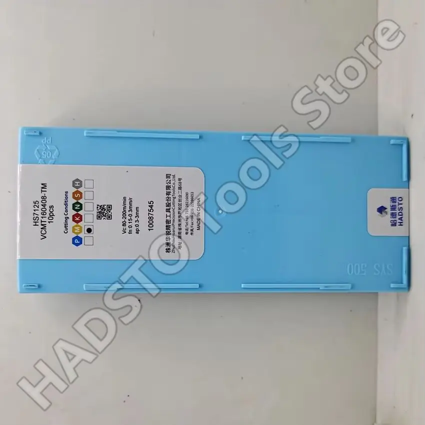 VCMT160408-TM HS7125 HADSTO VCMT332 CNC blade carbide inserts Turning inserts For Steel, Stainless steel, Cast iron