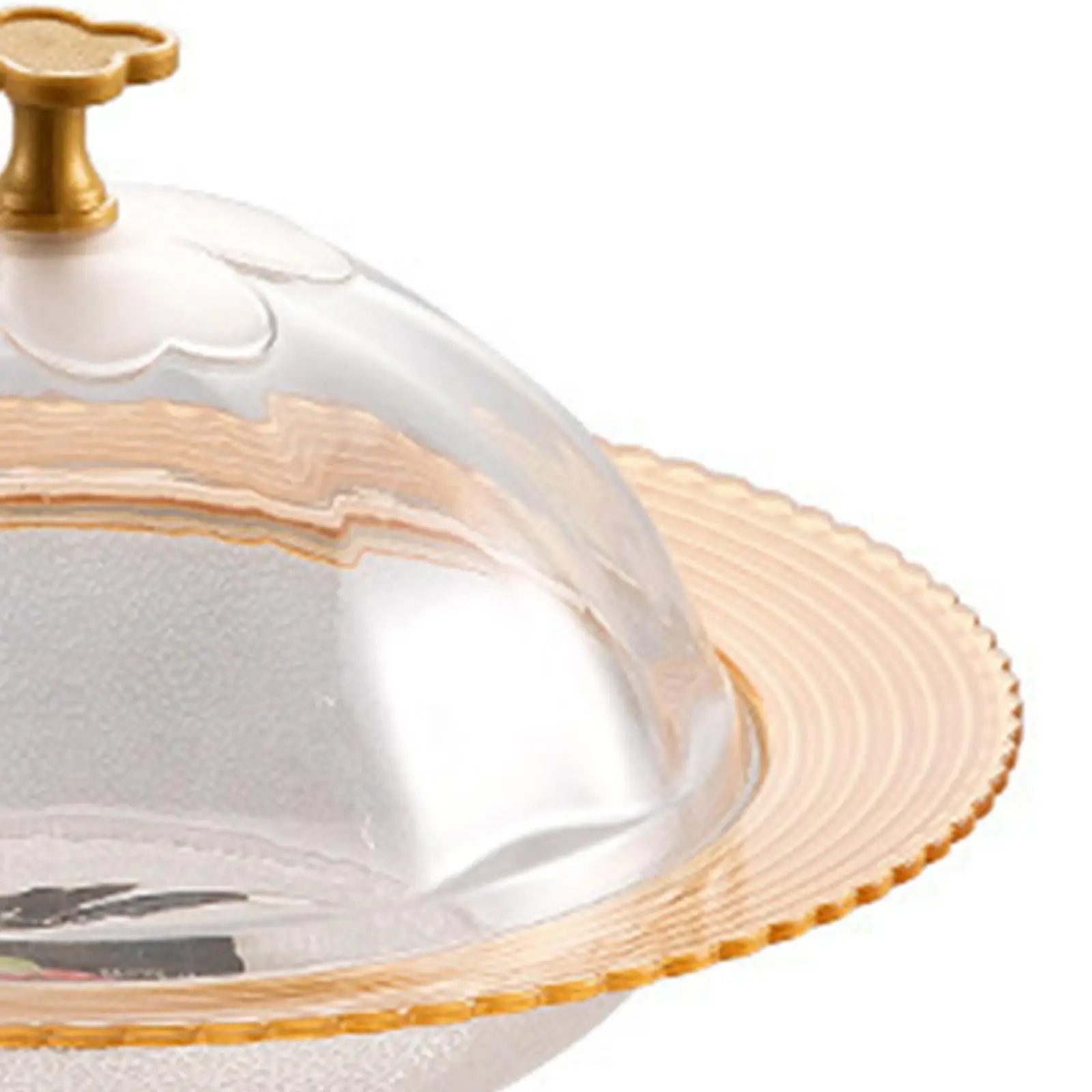 Bandeja de servir com tampa Bandeja de sobremesa Versátil Transparente Bancada moderna