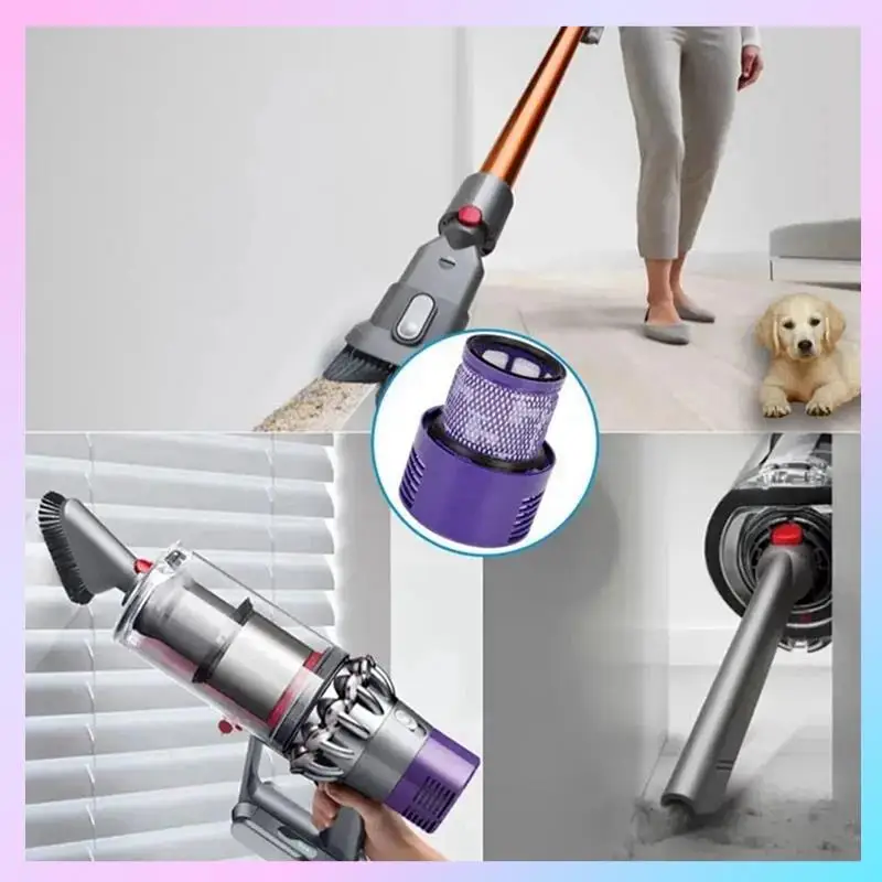 ABRG-Per Dyson V10 SV12 Aspirapolvere senza fili Lavabile Sostituzione Post-Filtro Schermo Accessorio filtro HEPA