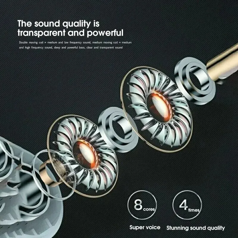 Pro 4 TWS headphone nirkabel, Earphone Bluetooth kompatibel 5.0 tahan air dengan mikrofon untuk Xiaomi iPhone Pro4