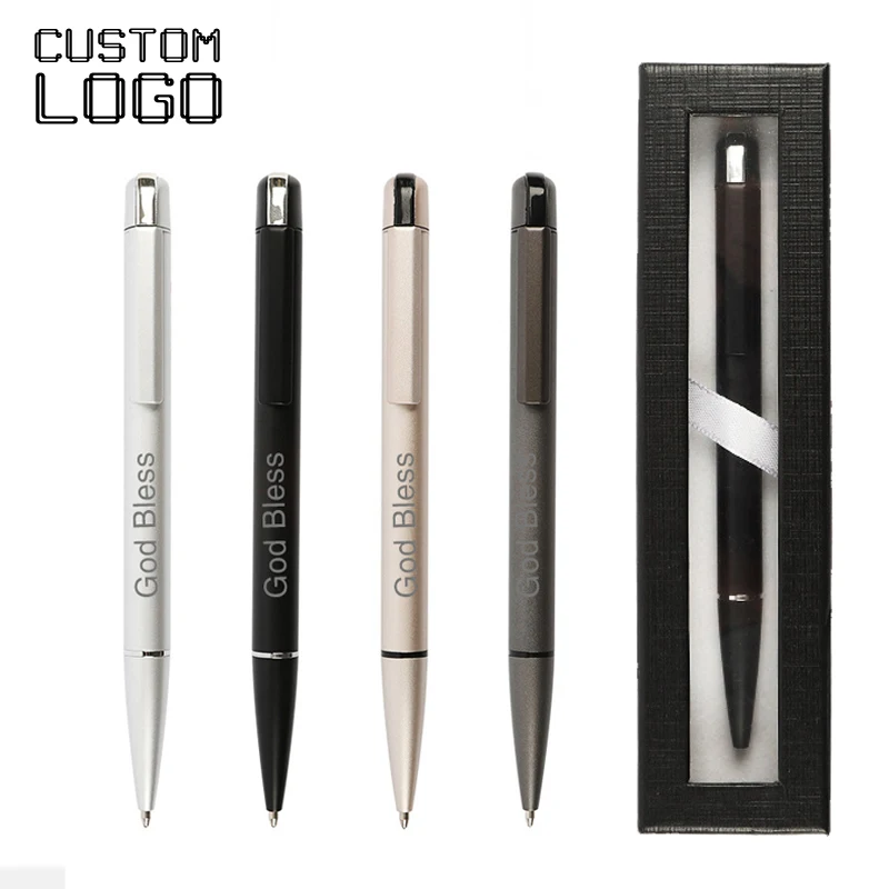 Metal High-grade Luxury Ballpoint Pen Custom LOGO with Exquisite Gift Elegant Business Office Pen School Student Stationery