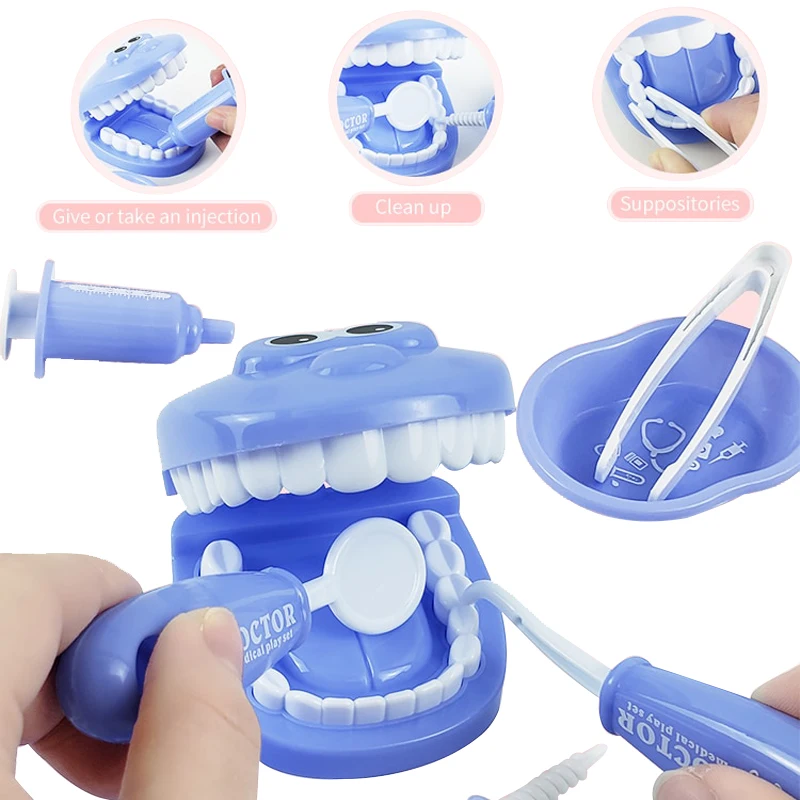 9 قطع من ألعاب تعليمية للطبيب والممرضات، حقيبة محاكاة، مجموعة الصدر الطبية للأطفال، ألعاب لعب الأدوار للفتيات والأولاد