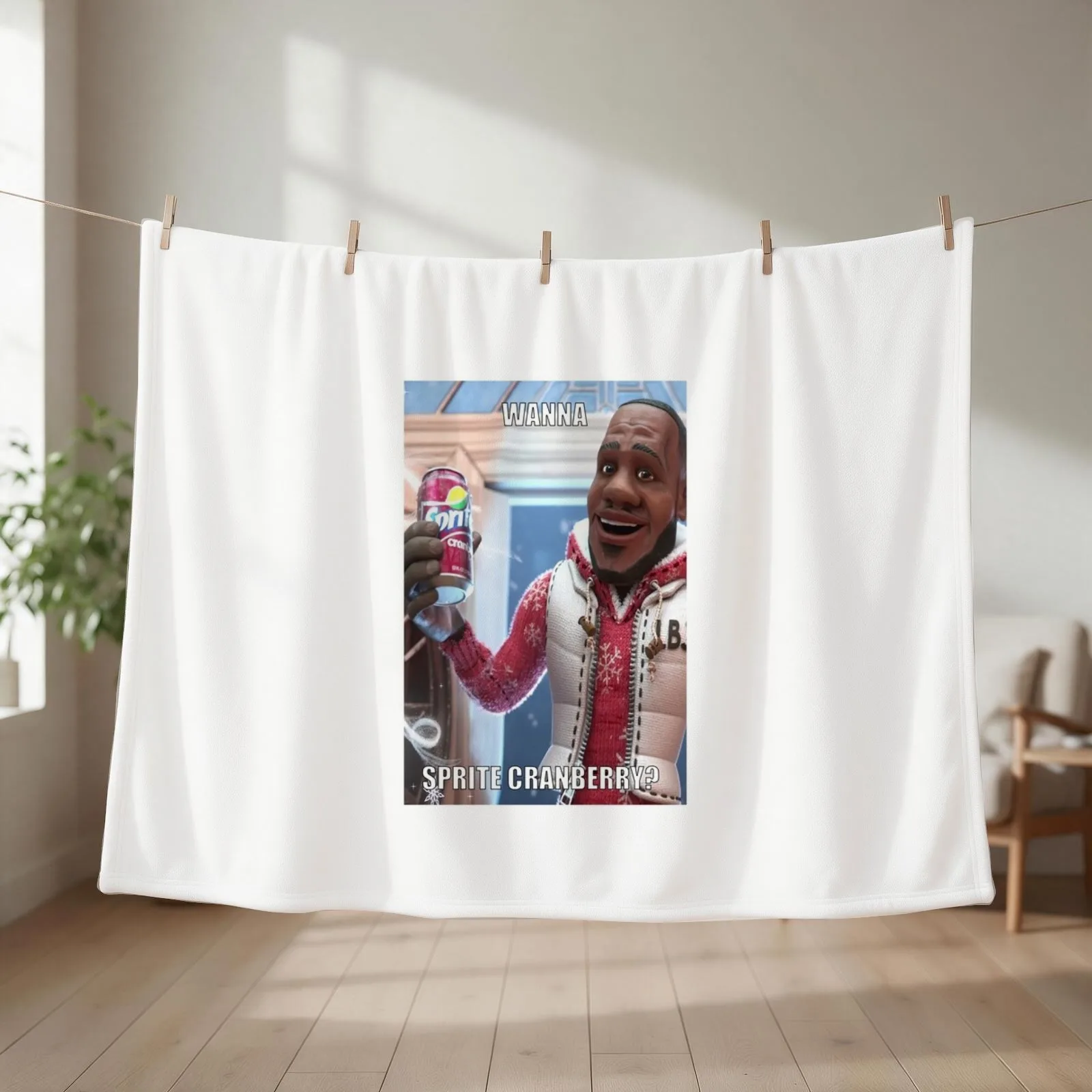 Sprite Cranberry - Wanna Sprite Cranberry? Meme ****TOP ZOZZLE**** Throw Blanket