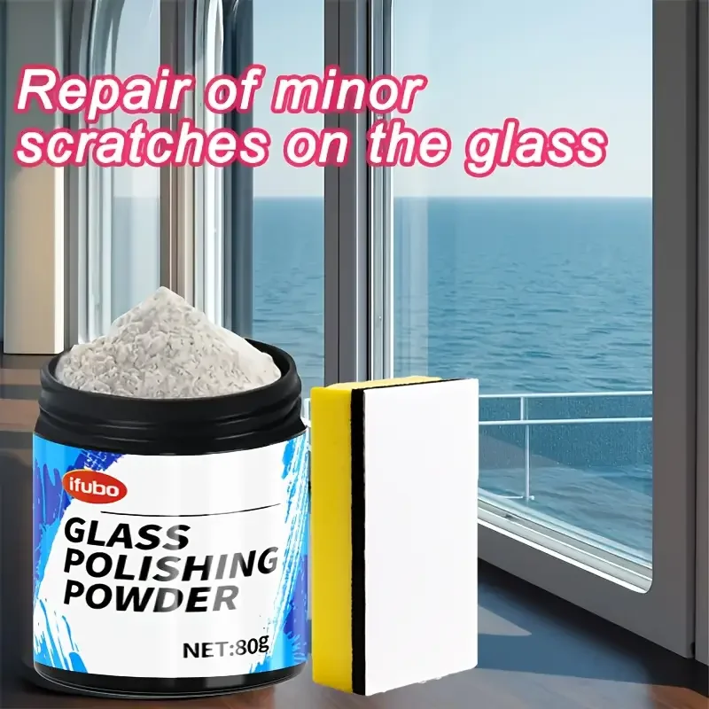 Glass Polishing Powder - Restores Glass Transparency and Clarity, Safe Formula Won't Damage Glass, Universal for Various Types o
