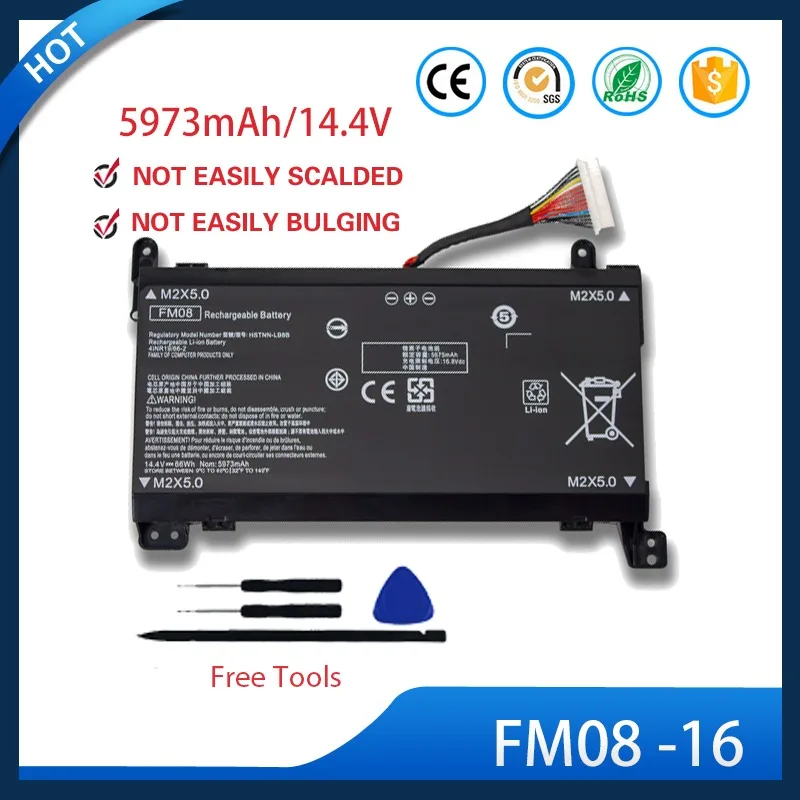 

FM08 Battery 16Pin For HP Omen 17-AN013TX HSTNN-LB8B TPN-Q195 14.4V 86Wh