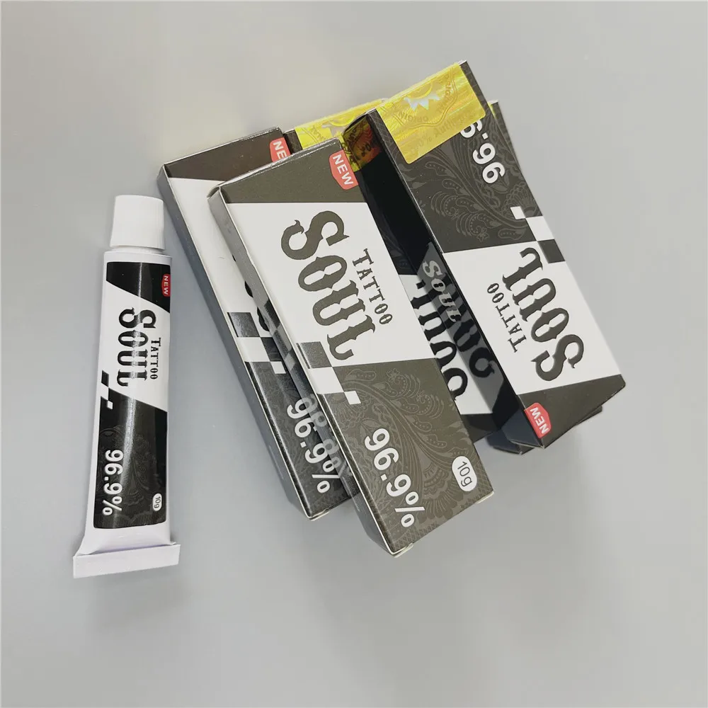 Genuine 96.9% Black SOUL Before Tattoo Cream for Permanent Makeup Body Microblading Eyebrow Lips 10g