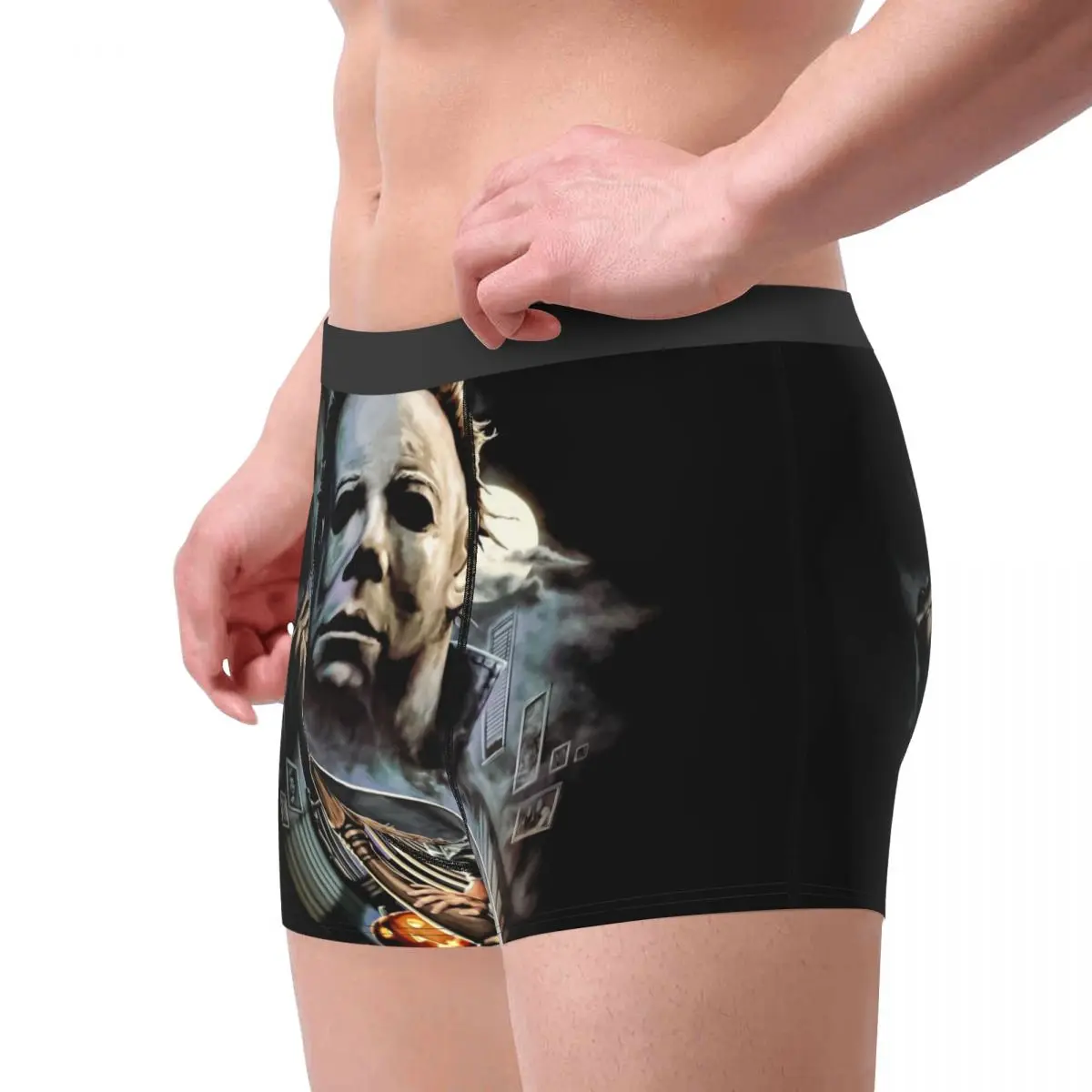 Michael Myers Knives Halloween Scary Movie Underwear Male Print Custom Boxer Shorts Panties Briefs Breathable Underpants