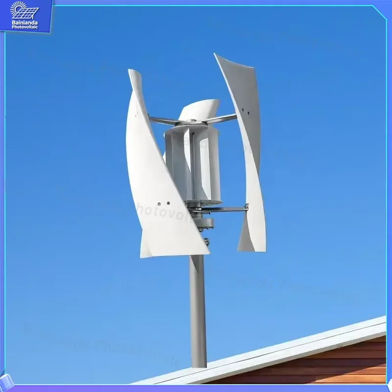 5KW Hybrid Solar Wind Turbine Generator Vertical Axis Home Energy System Off Grid Power Kit Renewable Energy Solutions for