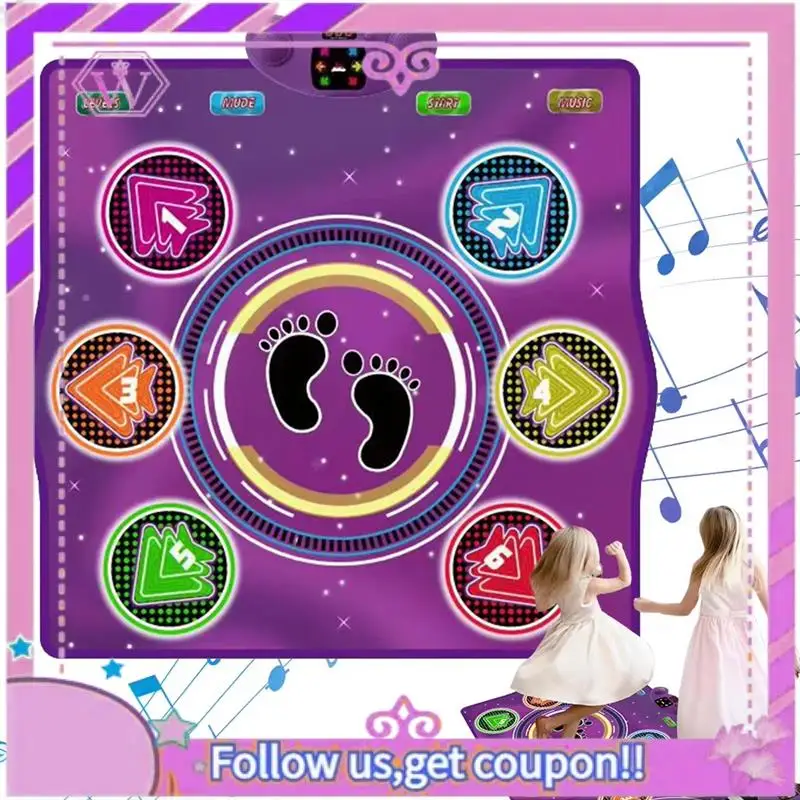

Upgraded Electronic Wireless BT Dance Mat For Family Fun And Fitness - Games And Exercise For Kids & Adults