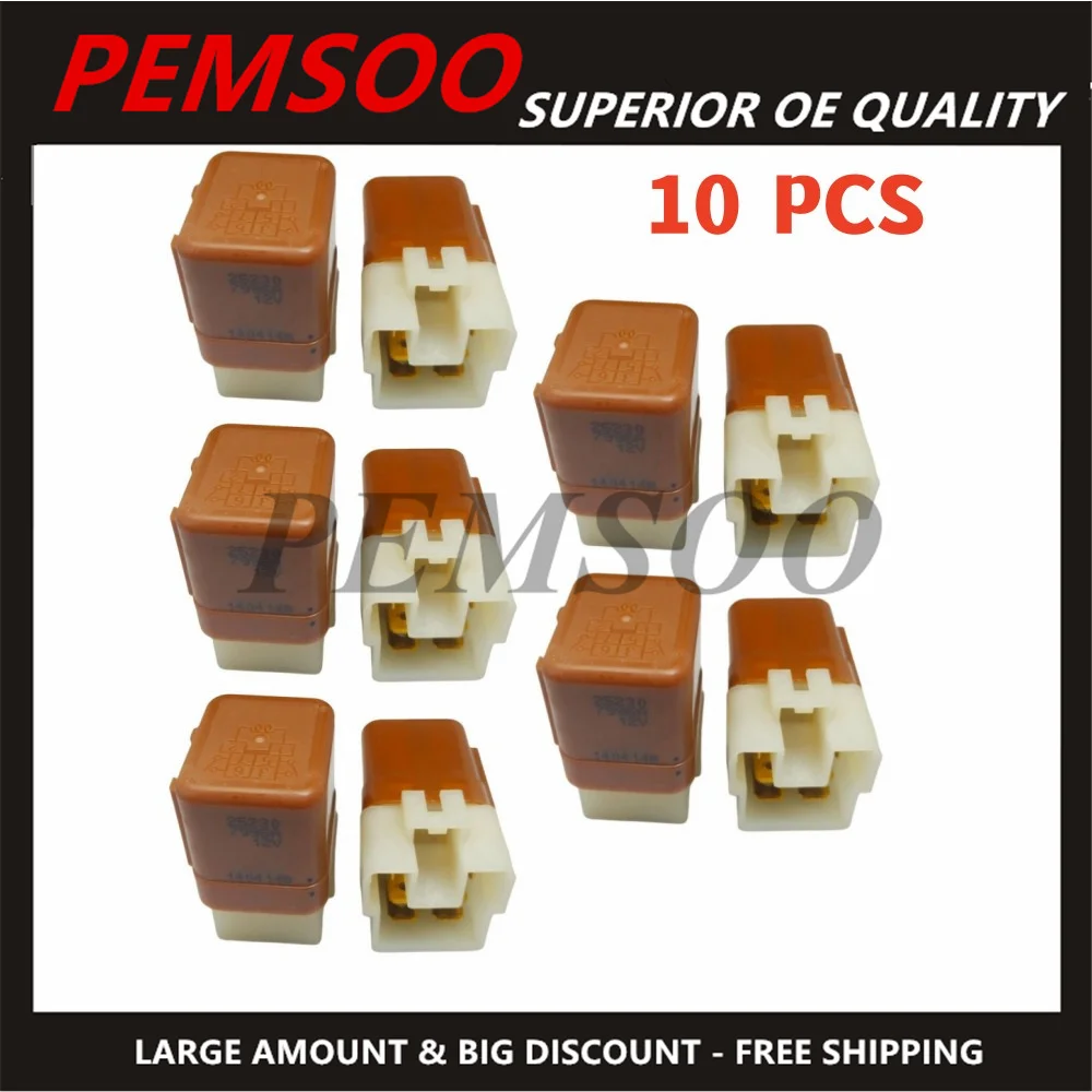 New 10X 6-Pins 12V Car Relay For Nissan 25230-7996A 25230-79963 25230-C9963 38860-82Z50 25230-C9973 For Infiniti Various Models