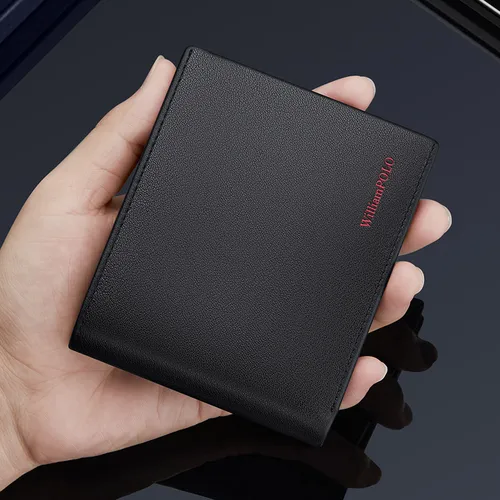 Imagen 2 del producto Cartera de alta gama de cuero genuino, tarjetero de moda, tarjetero multifuncional para hombre