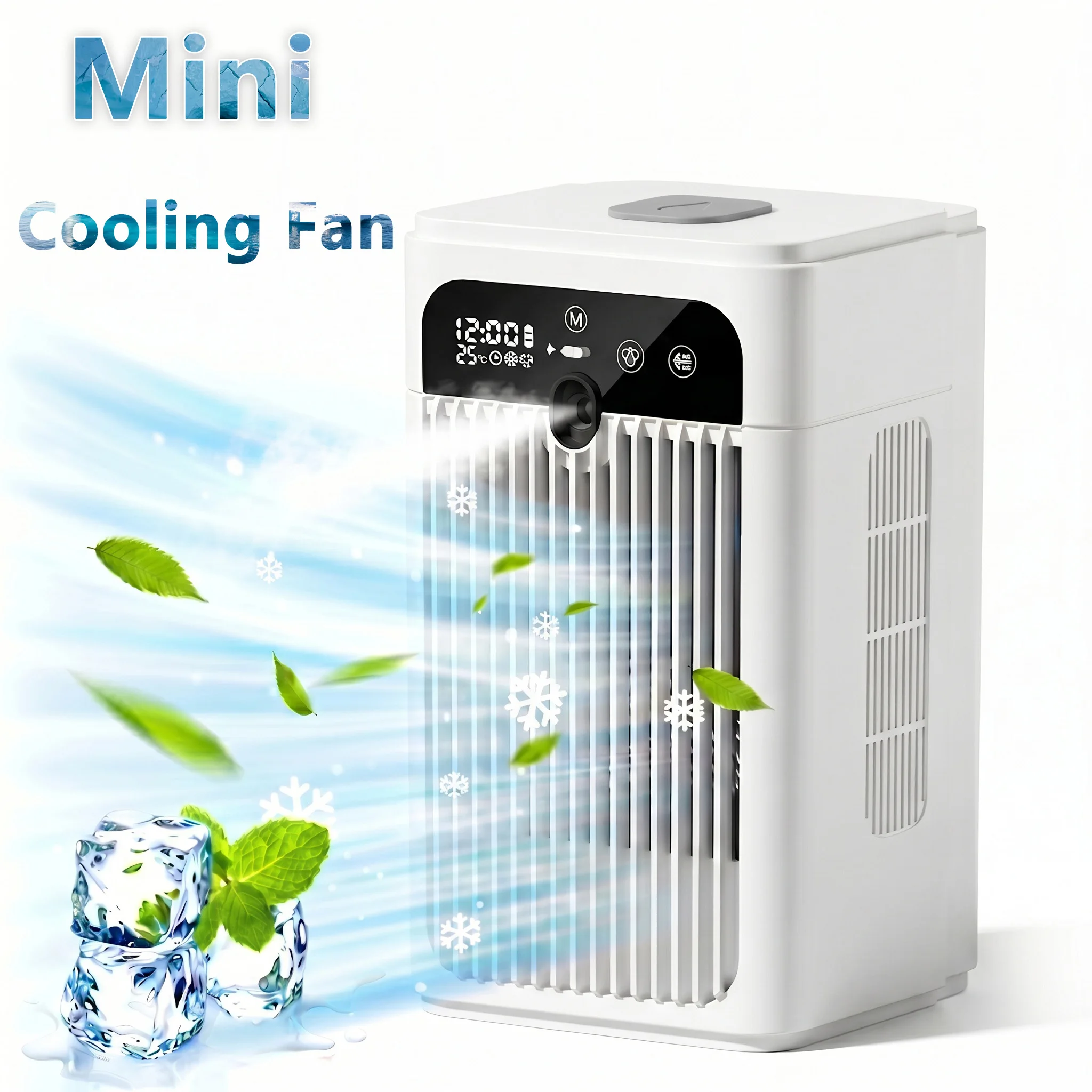 Portable Spray Cooling Fan 3000mAh Rechargeable 2 Speed Humidifier Mist Fan with 370ml Tank for Indoor Outdoor Travel 2026 New