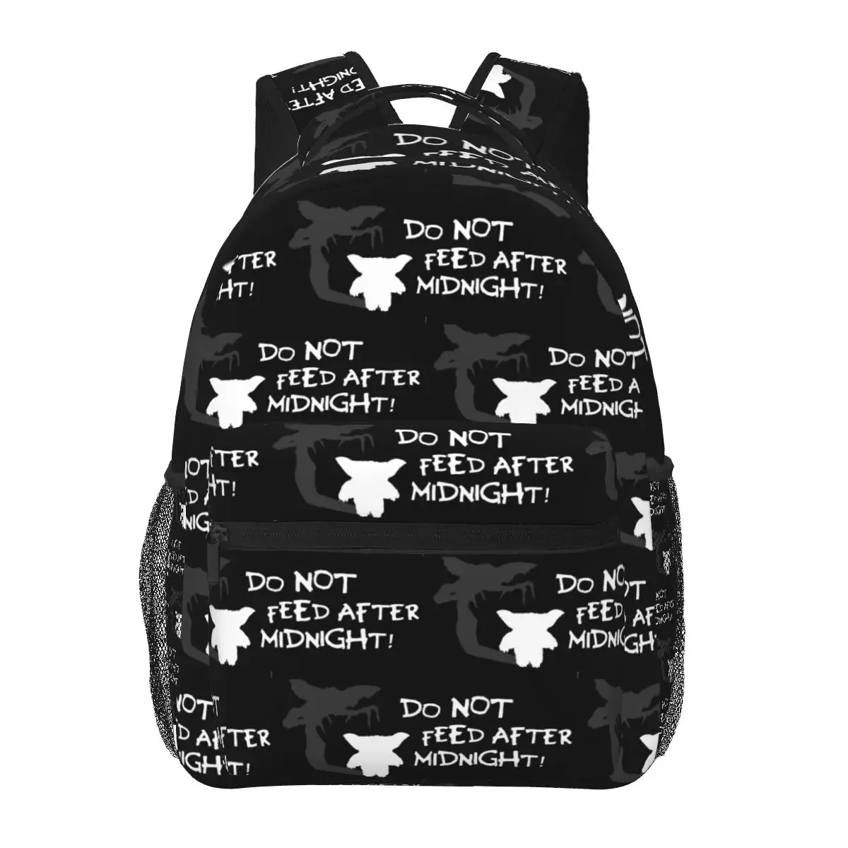 Do Not Feed After Midnight! Backpacks Boys Girls Bookbag Children School Bags Travel Rucksack Shoulder Bag Large Capacity