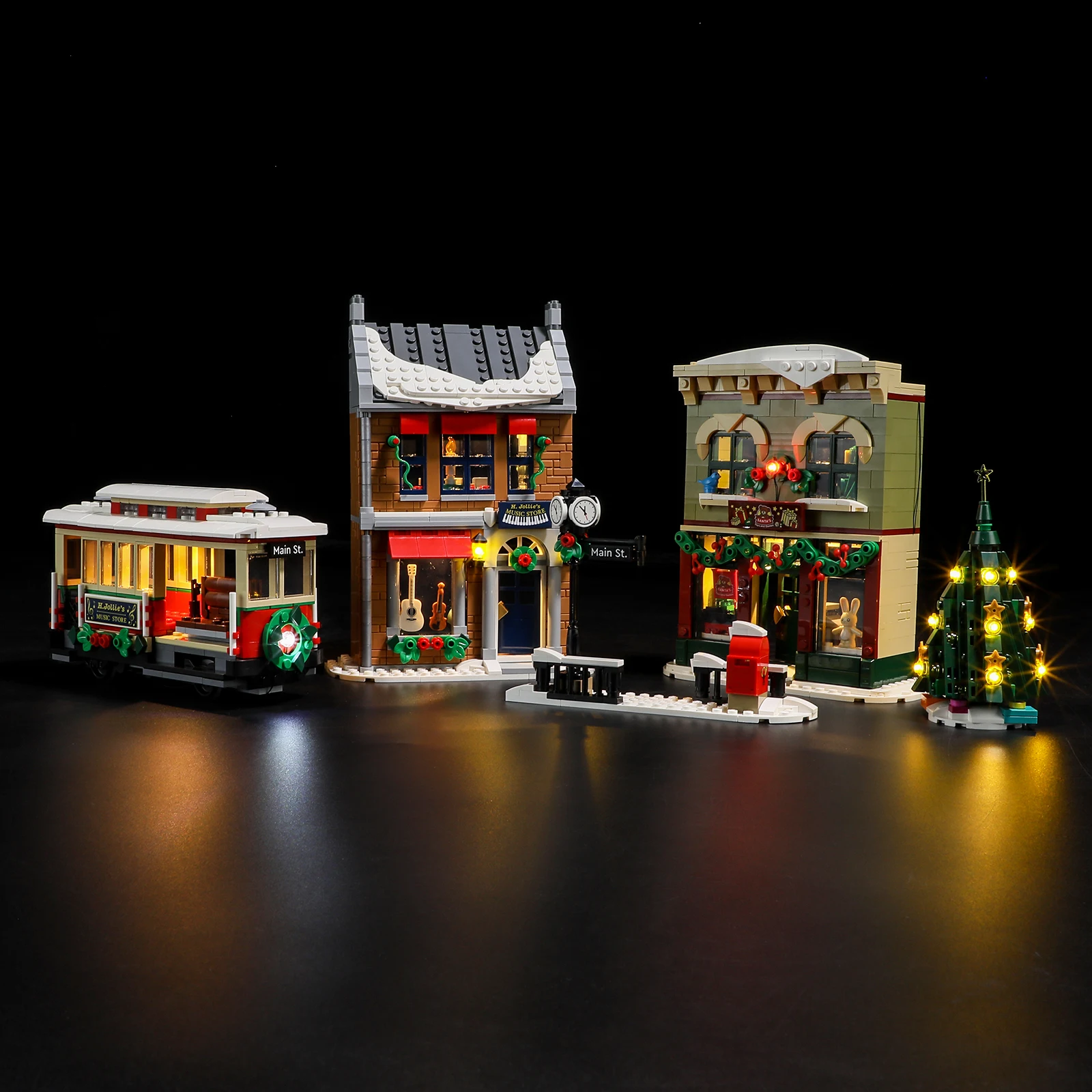 Lightaling Led Light Kit for 10308 Holiday Main Street Building Blocks Set (NOT Include the Model)  Bricks Toys for Children