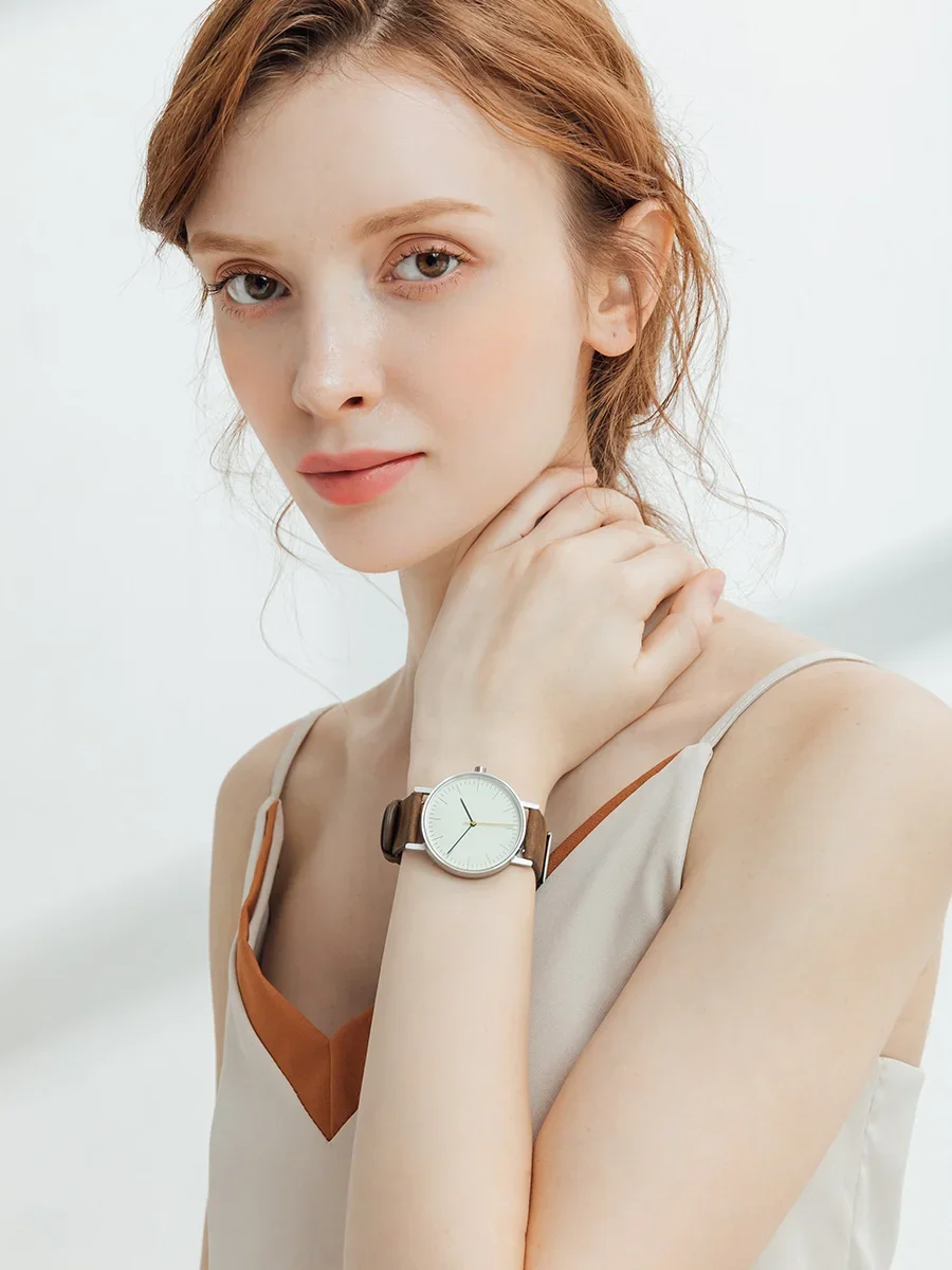Design Sense Watch B001 Simple Retro Design Mute Men's and Women's Waterproof Stainless Steel Watch
