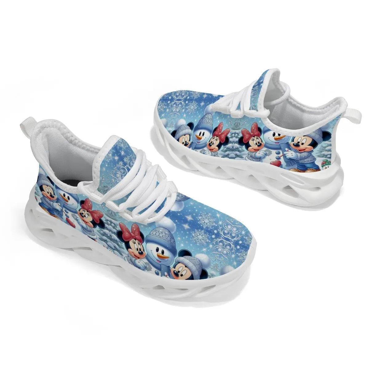 

Tennis Shoes for Girls Mickey Minnie Snowman Winter Casual Sneakers for Kids Disney Lightweight Versatile Mickey Mouse Shoe