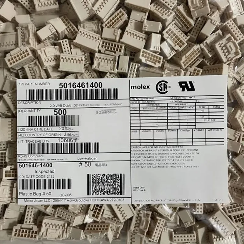 

10PCS 501646-1400 5016461400 MOLEX connectors 100% brand new original