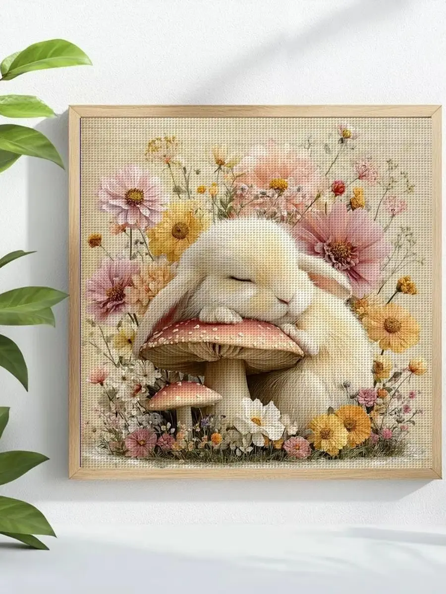 1 Stück 30x30 cm/11,8 Zoll Herbsttag Gestempeltes Kreuzstich-Set DIY-Kit 11/14/16CT DIY-Stickset DIY-Kreuzstich-Set – Detail 1