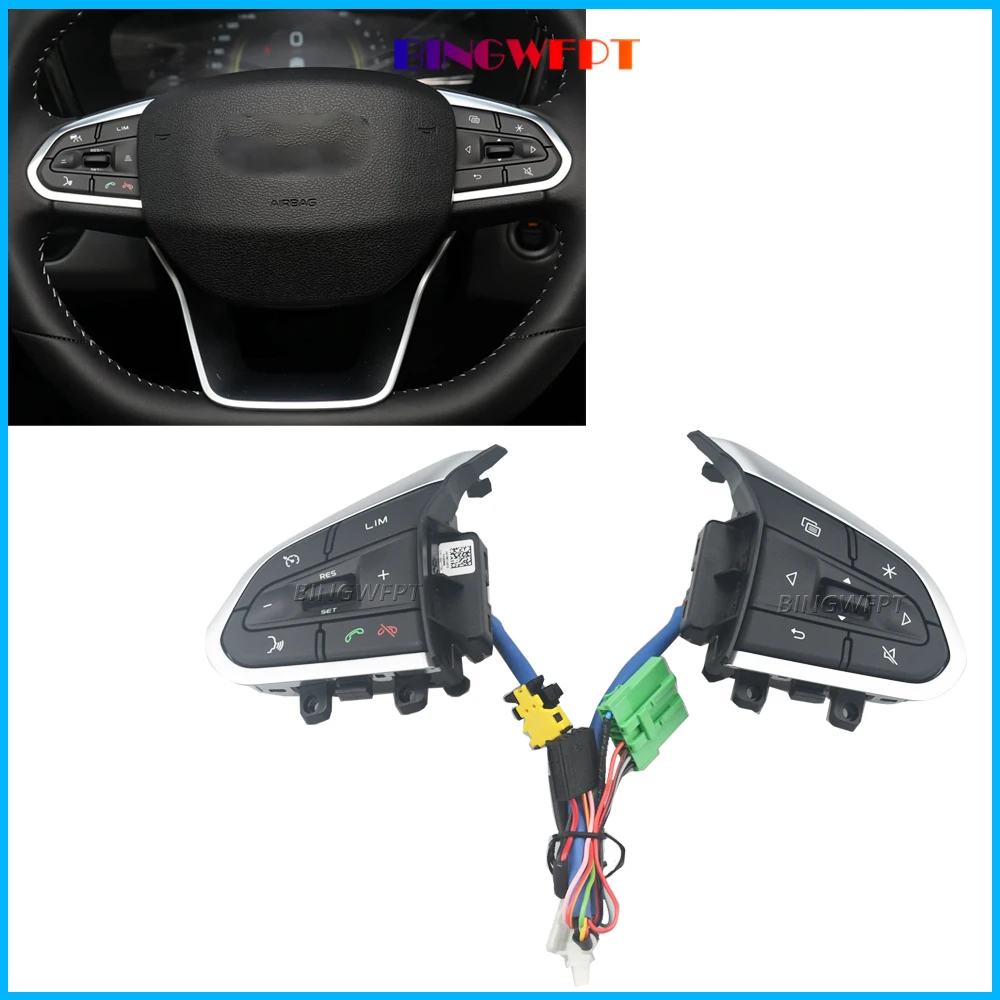 Cruise Control For Geely Xingyue 2020 Boyue X 2022 With Backlight Steering Wheel Button Control Audio Buttons Volume Switch