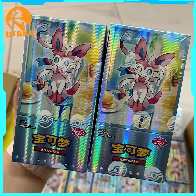 

In Stock Original Cards Gem Pack Vol.2 Chinese Tcg Eevee Album Scarlet Violet Trad Ptcg Bag Boxs Card Collect Decorat Toys Gifts