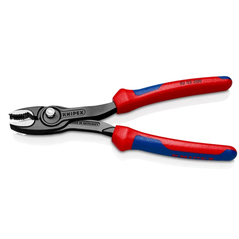 Нескользящие плоскогубцы KNIPEX с двойной рукояткой, 8 футов, регулируемые щипцы для экономии силы карпа, инструменты 82 02 200