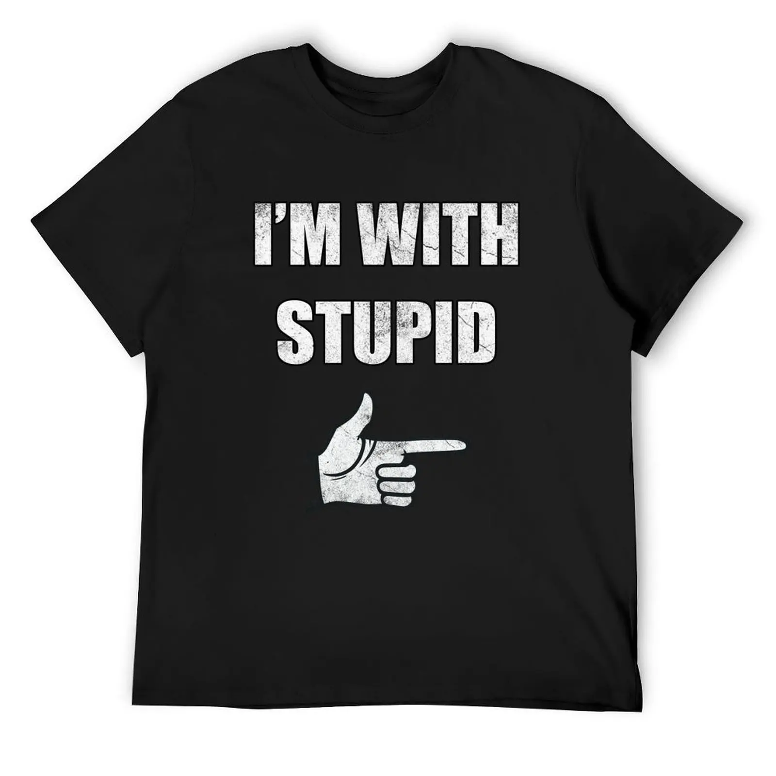 

I'm with stupid T-Shirt graphic tee shirt gifts for boyfriend oversize t-shirts man customizeds plus size men clothing