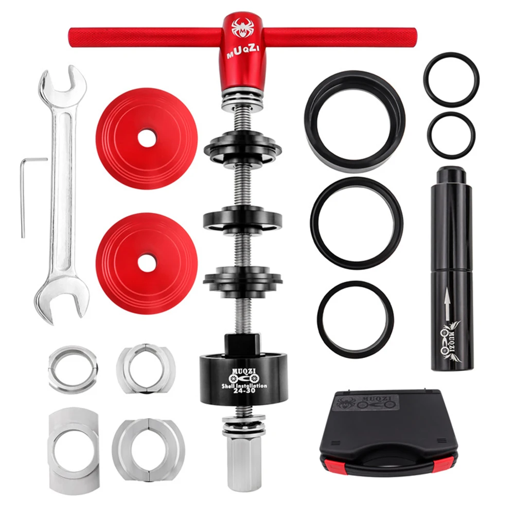 Center Shaft Removal Tool Set Press-in Repair Kit Aluminum Alloy BB Bottom Bracket Bearing Press Set Bike Bicycle
