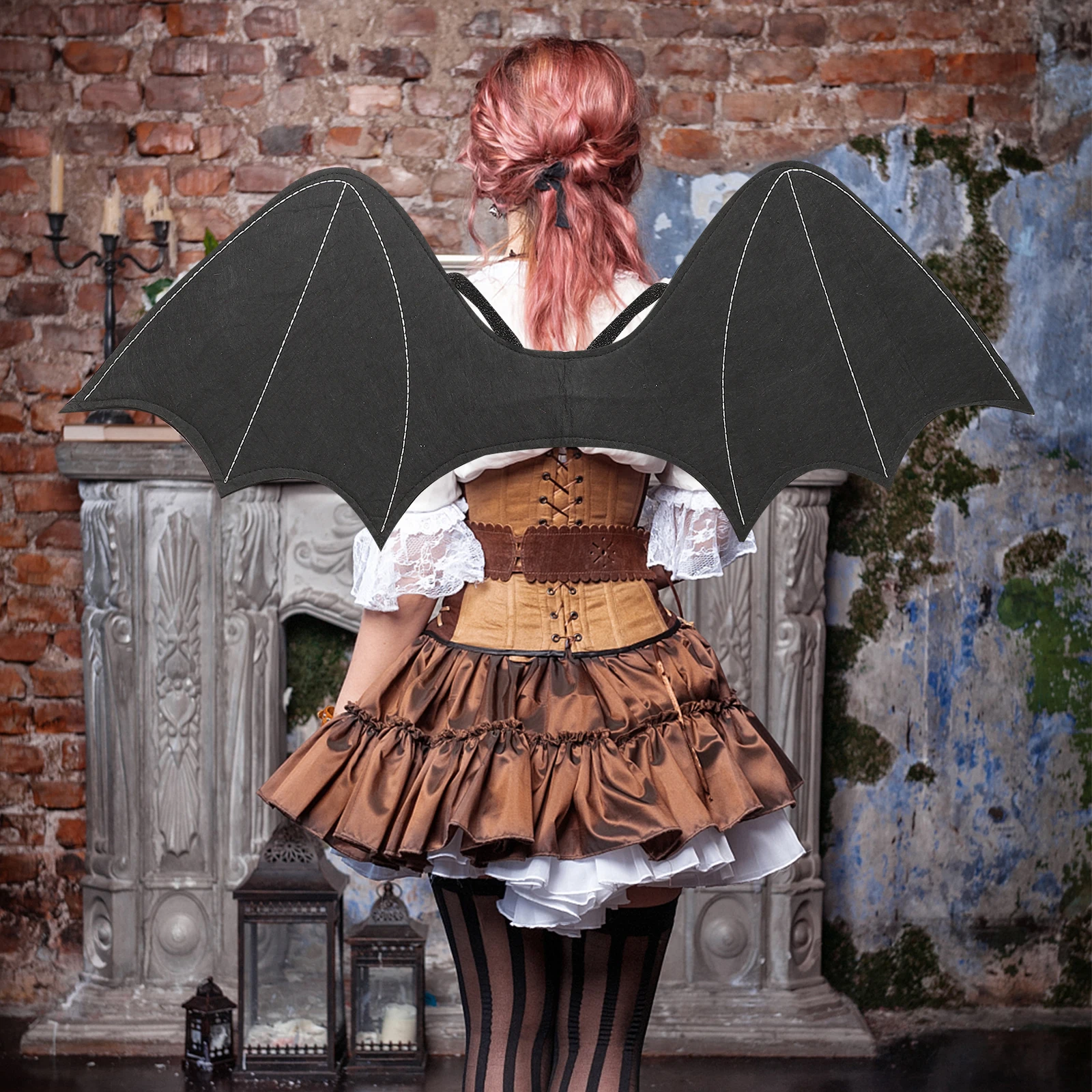 

Halloween Bat Wing Costume Accessory Decorative Party Cosplay Prop Parent-Child Black Wing Dress Up Role Play Wings Halloween
