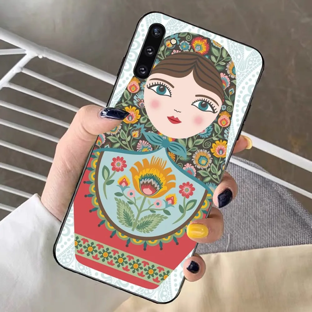 Cute Russian Dolls Matriochkas Phone Case For Samsung Note 8 9 10 20 pro plus lite M 10 11 20 30 21 31 51 A 21 22 42 02 03