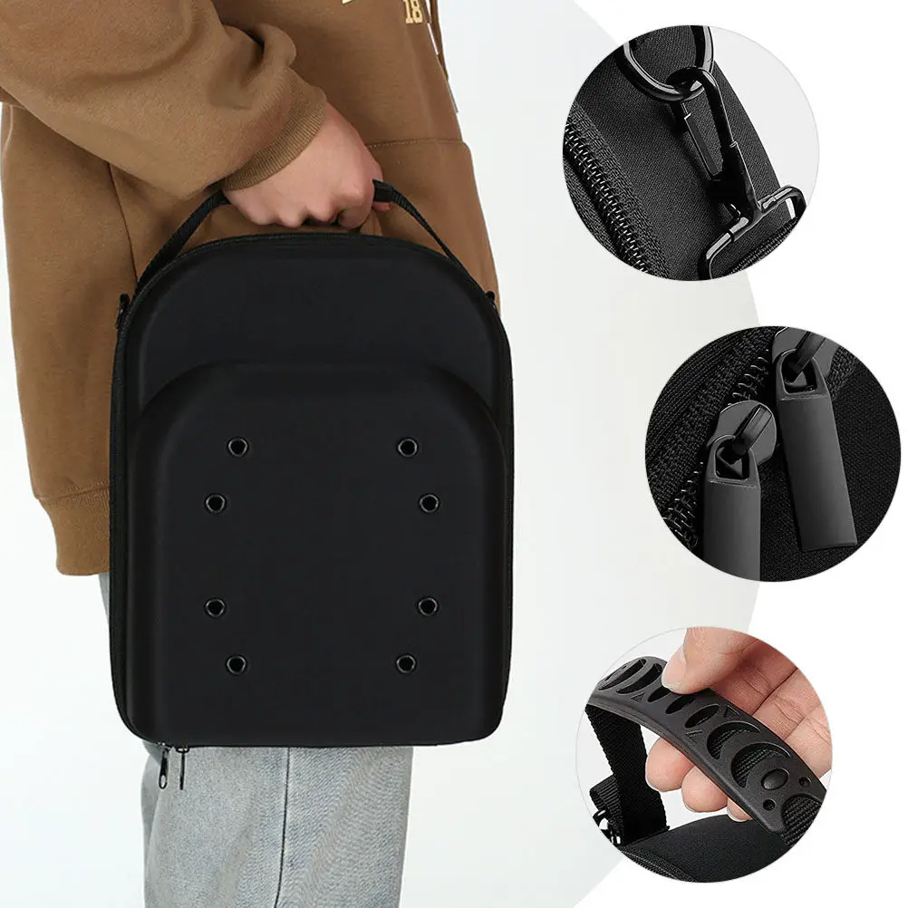 Eva Baseball Cap Storage Box Portable Hard Hat Case Travel Organizer for Caps Protection Shock Absorption Compact Design view 4