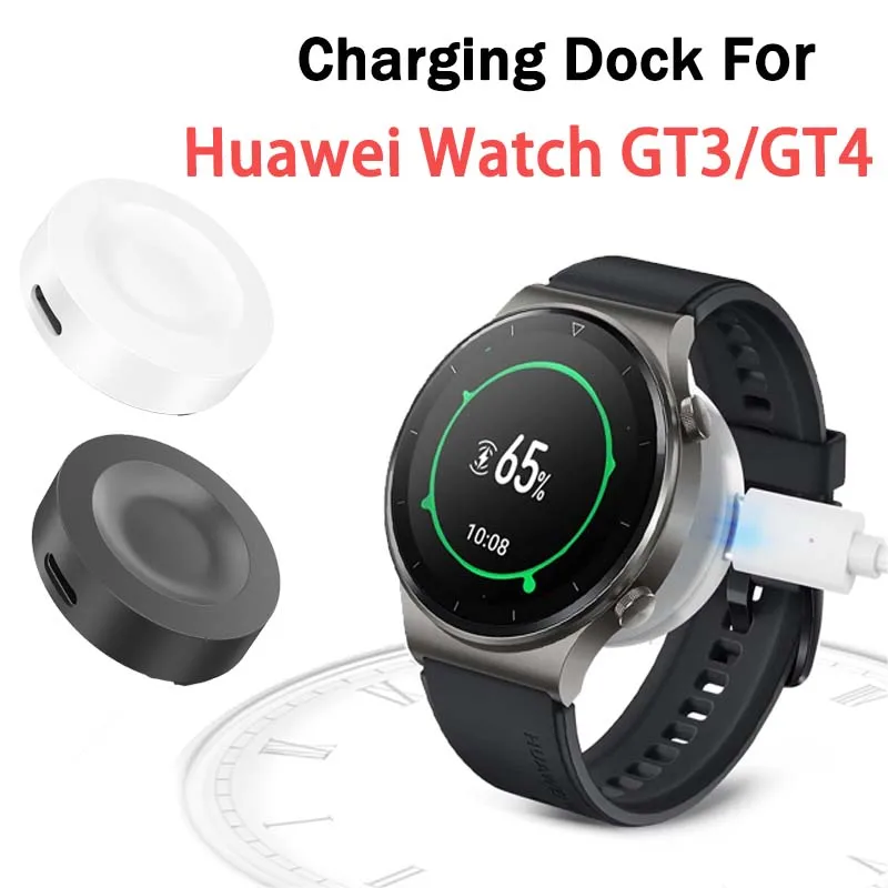 Magnetic Charger For Huawei Watch GT 4 3 Pro/GT 3 Pro/GT 3 SE/GT 2 Pro ECG/GT Runner Cyber Single Head Charger Dock No Cable