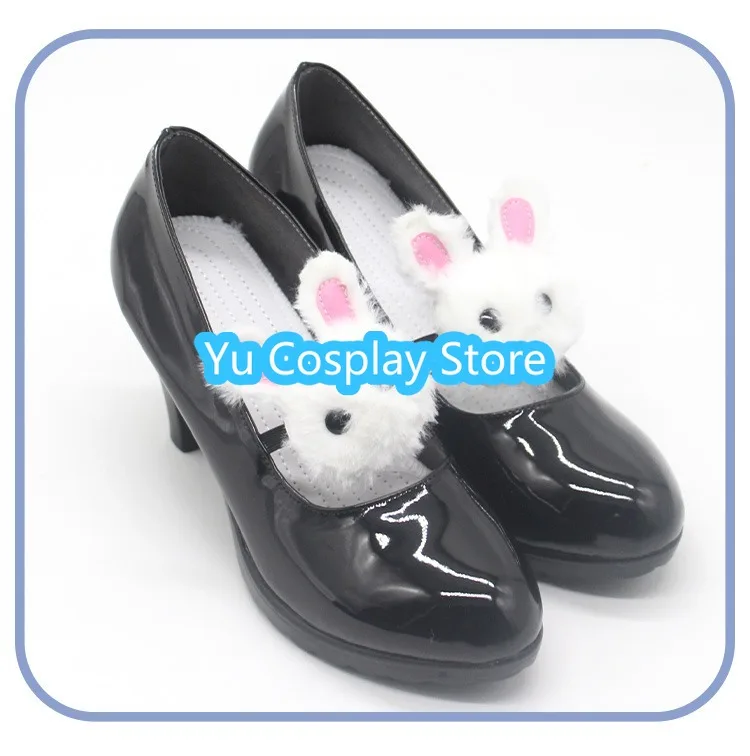 Azur Lane Laffey-Chaussures de Cosplay en Cuir PU, Bottes de Carnaval d'Halloween, Accessoires sur Mesure