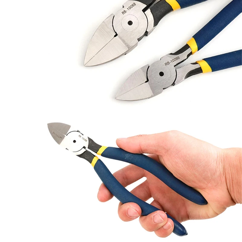 

BIESUO Diagonal Cutting Pliers Professional Wire Stripper Pliers 6/8inch Wire Cutter Cable Burrs Nipper Electrician Hand Tool