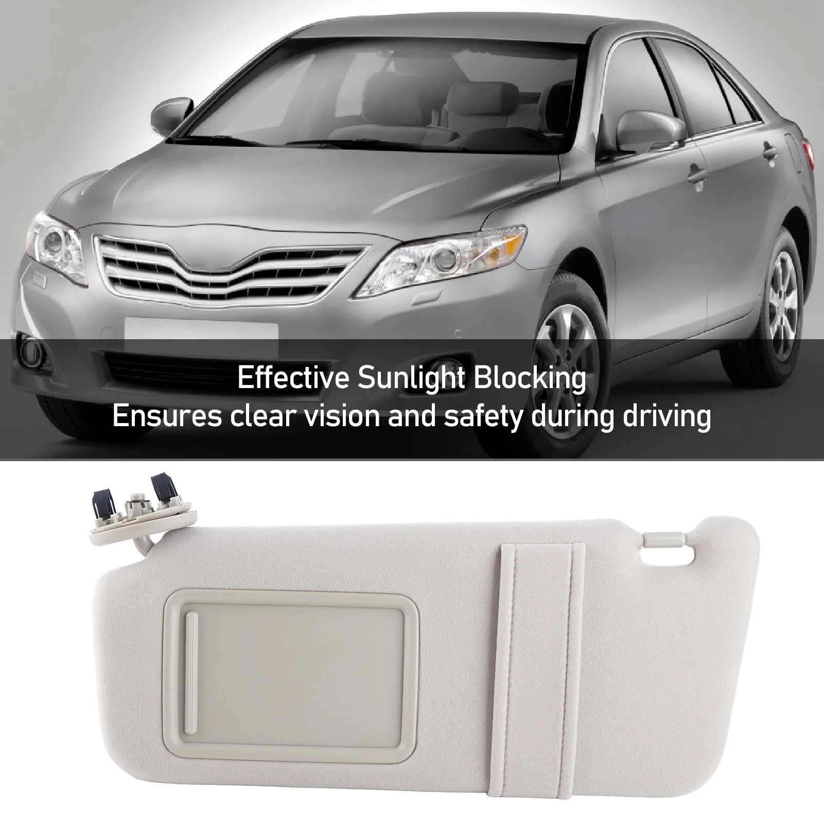 Car Sun Visor Front Left Driver Side Sun Visor UV Blocking Improve Visual Comfort Elegant 74320 06780 B0 for Camry 2007 to 2011