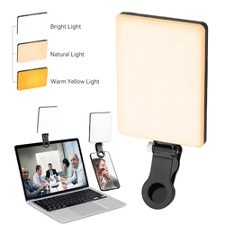 LED Handy Computer Füllen-in Licht Einstellbar Tragbare LED Lampe Wiederaufladbare Clip Füllen Video Licht Für Live Selfie treffen