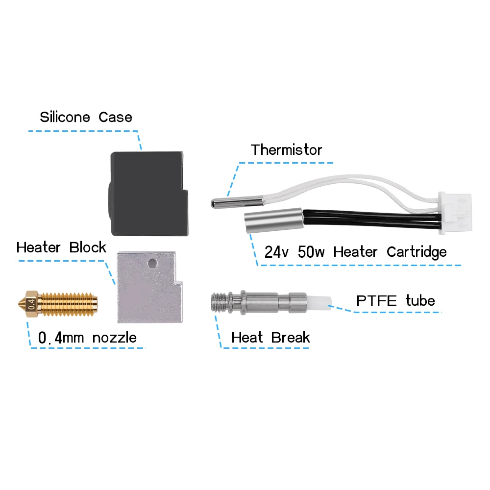 

Hotend для Anycubic Kobra S1, печатающая головка сопла Kobra S1, комбинированный комплект Hot End для Anycubic Kobra S1 S1C, детали 3D-принтера