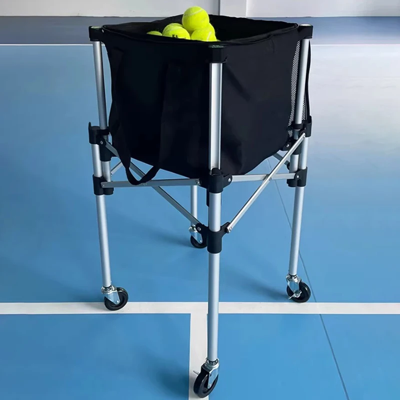 

Складная машина для теннисного тренера, портативная тележка для сбора теннисных мячей, большая вместительная корзина для хранения мячей, профессиональное спортивное оборудование