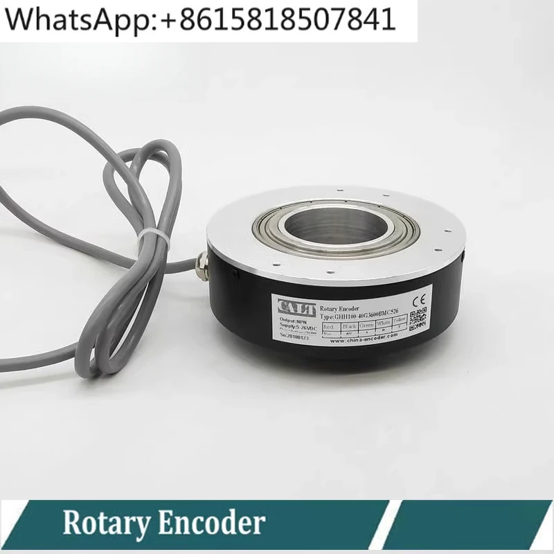 Поворотный инкрементальный энкодер, полый вал 40 мм 1024 3600 5000 импульсов PPR