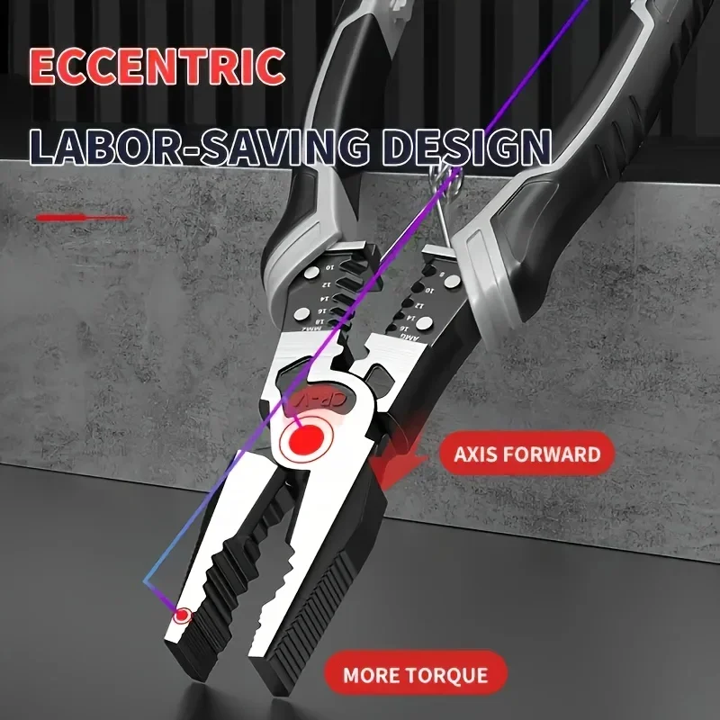 9 Polegada universal eletricista cortador de fio alicate diagonal alicate friso alicate nariz multifuncional ferragem ferramentas manuais