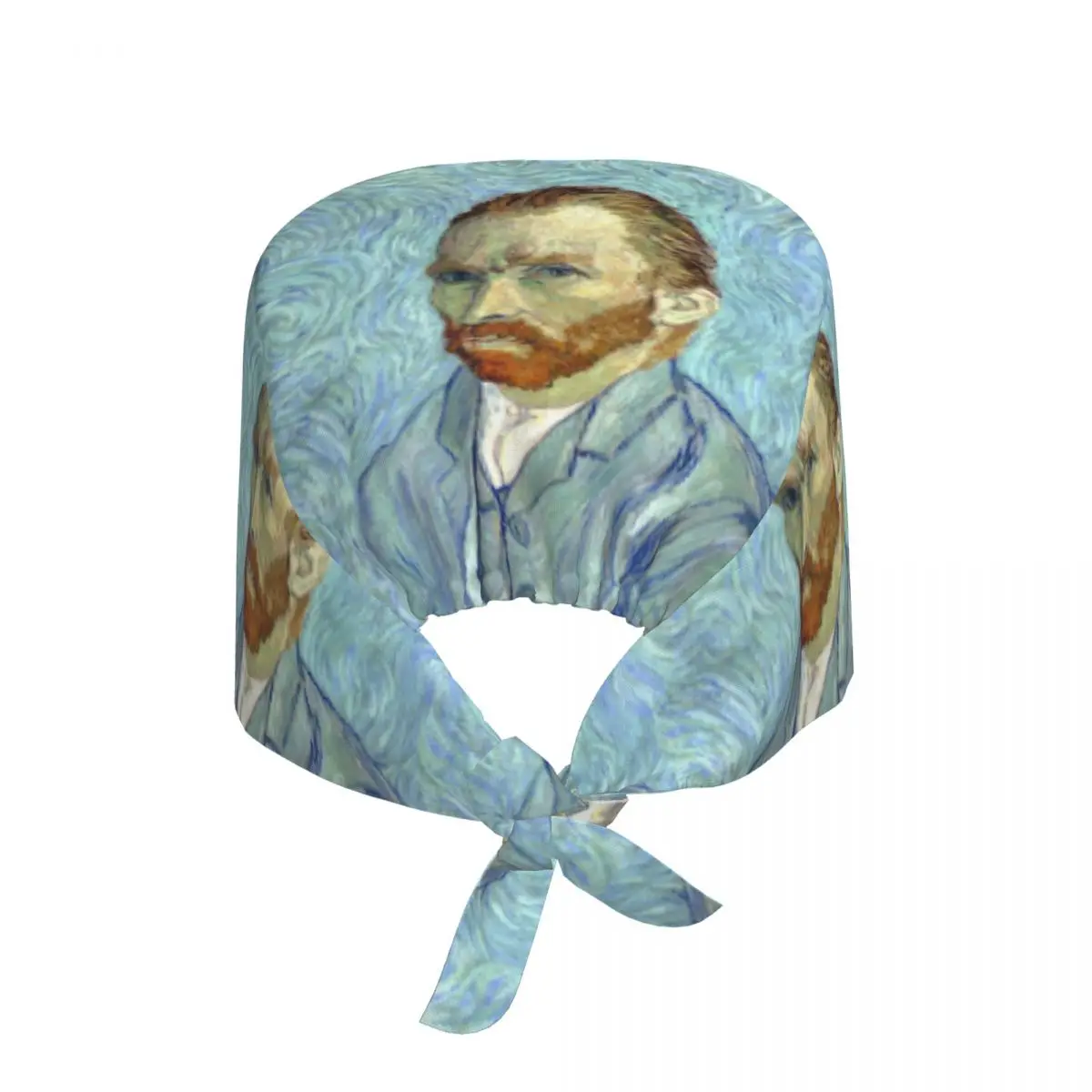 Custom Adjustable Self-portrait Of Vincent Van Gogh Working Hat Scrub Caps Scrub Nursing Doctor Surgeon Cap for Dentist
