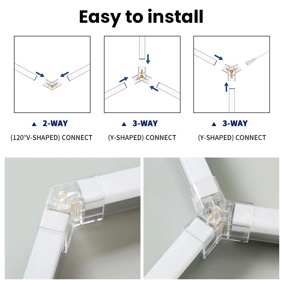 DIY LED 튜브 LED 벌집 조명, 맞춤형 육각 차고 램프, AC85-265V 천장 조명, 워크샵 이발소 사무실 스튜디오용