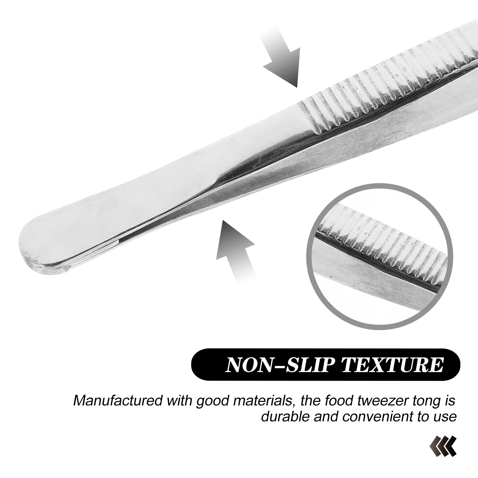 

Kitchen Tweezer Tongs Stainless Steel Food Clips for Cooking Grilling Seafood Cake Decoration Non Slip Serving Utensils