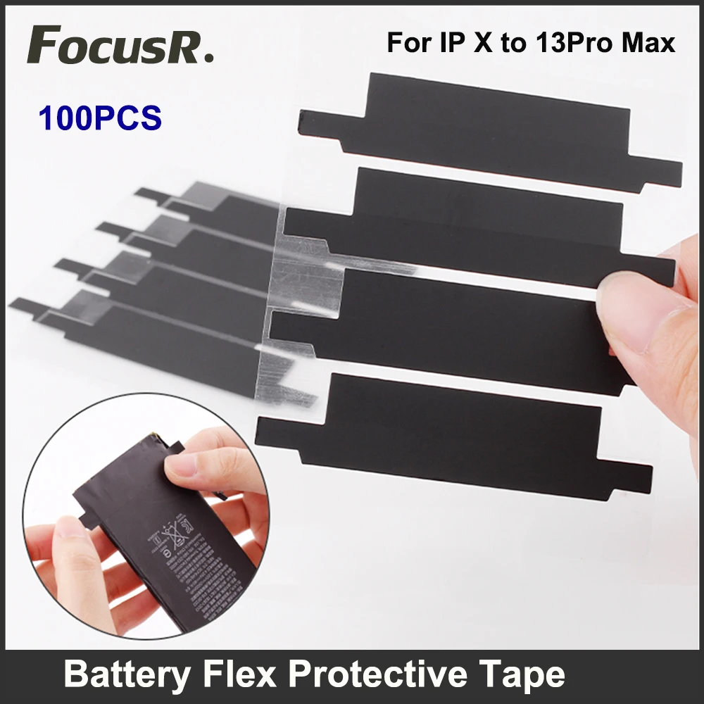 100PCS Battery Flex Protective Tape For iPhone X 11 12 13 Pro Max Battery Replace Soldering Repair Insulating Isolation Sticker