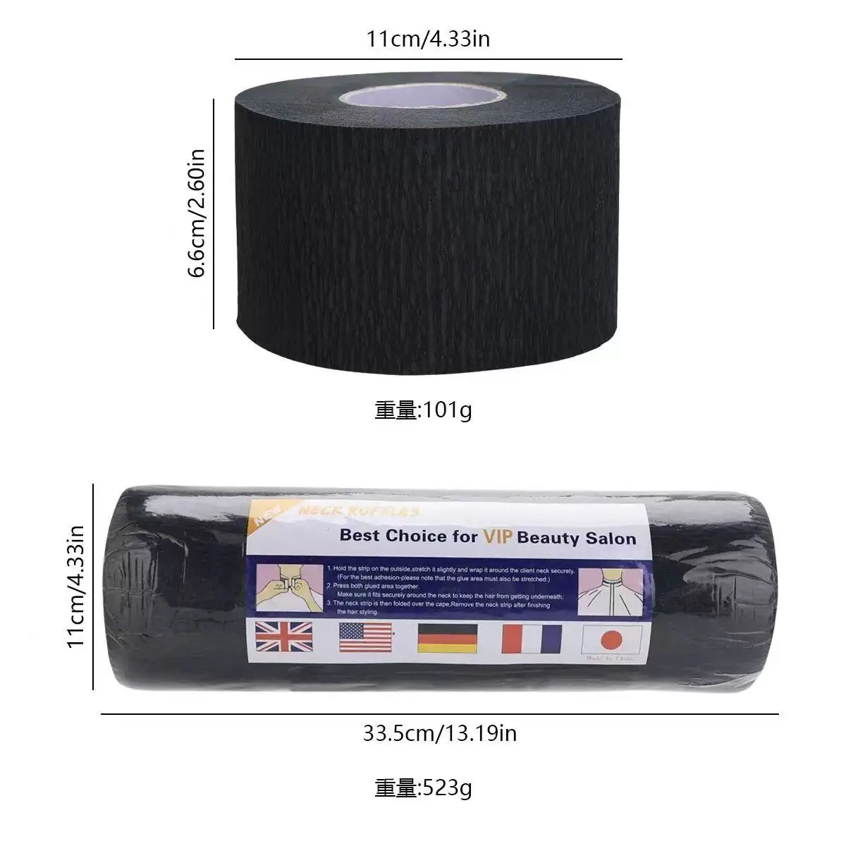 

New Barber Neck Paper Disposable Muffler Paper Hair Cutting Accessory Collar Covering Hairdressing Tools Barber Accessory