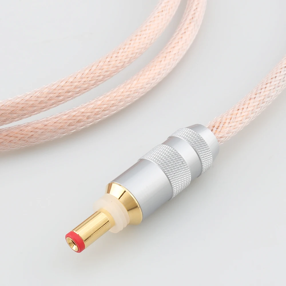 HIFI Occ Copper GX16-2P to 5.5mm 2.1mm / 2.5mm OCC DC cable For TeraDak