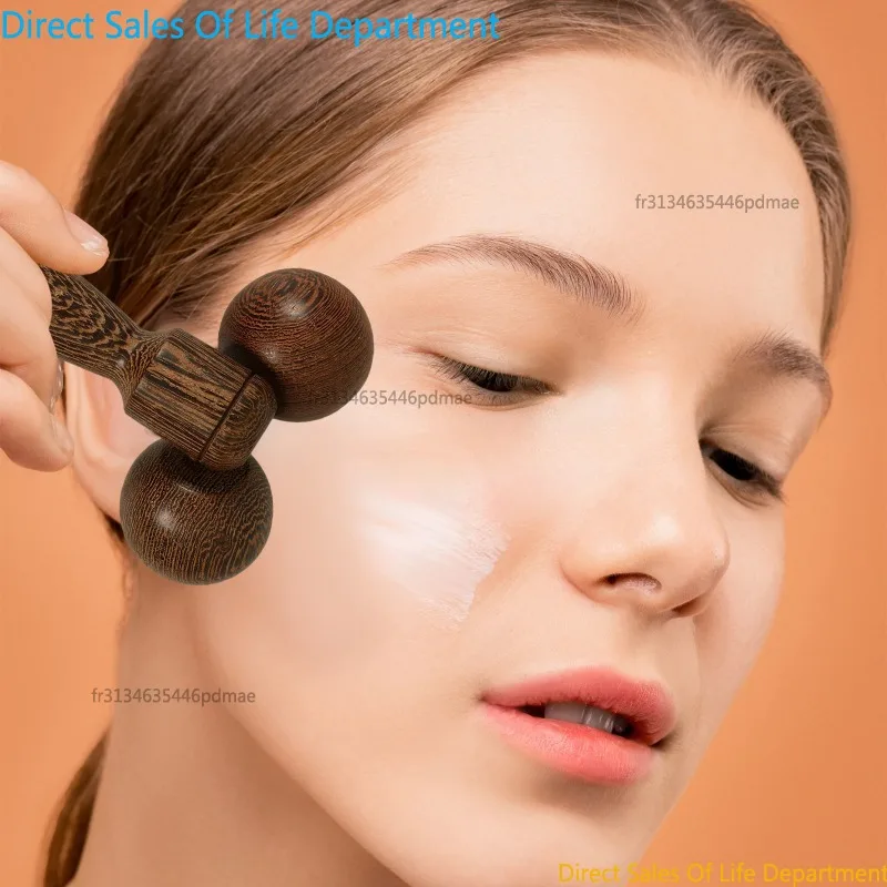 Rouleau de massage facial en bois, outil portable pour raffermir et lifter la peau, masseur relaxant pour le visage, le cou, le menton et le corps, soins de santé
