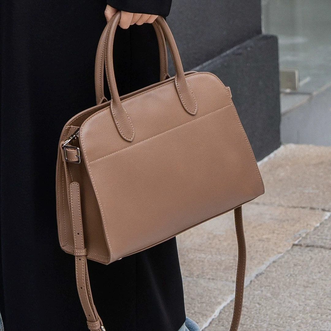 

Новая сумка-тоут из натуральной кожи Oilwax 2026 года для молодых девушек, модная женская сумка через плечо или кроссбоди из коровьей кожи