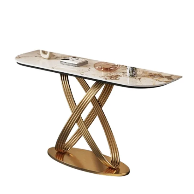 YJQ Italian porch table against the wall to enter the entrance creative decoration table
