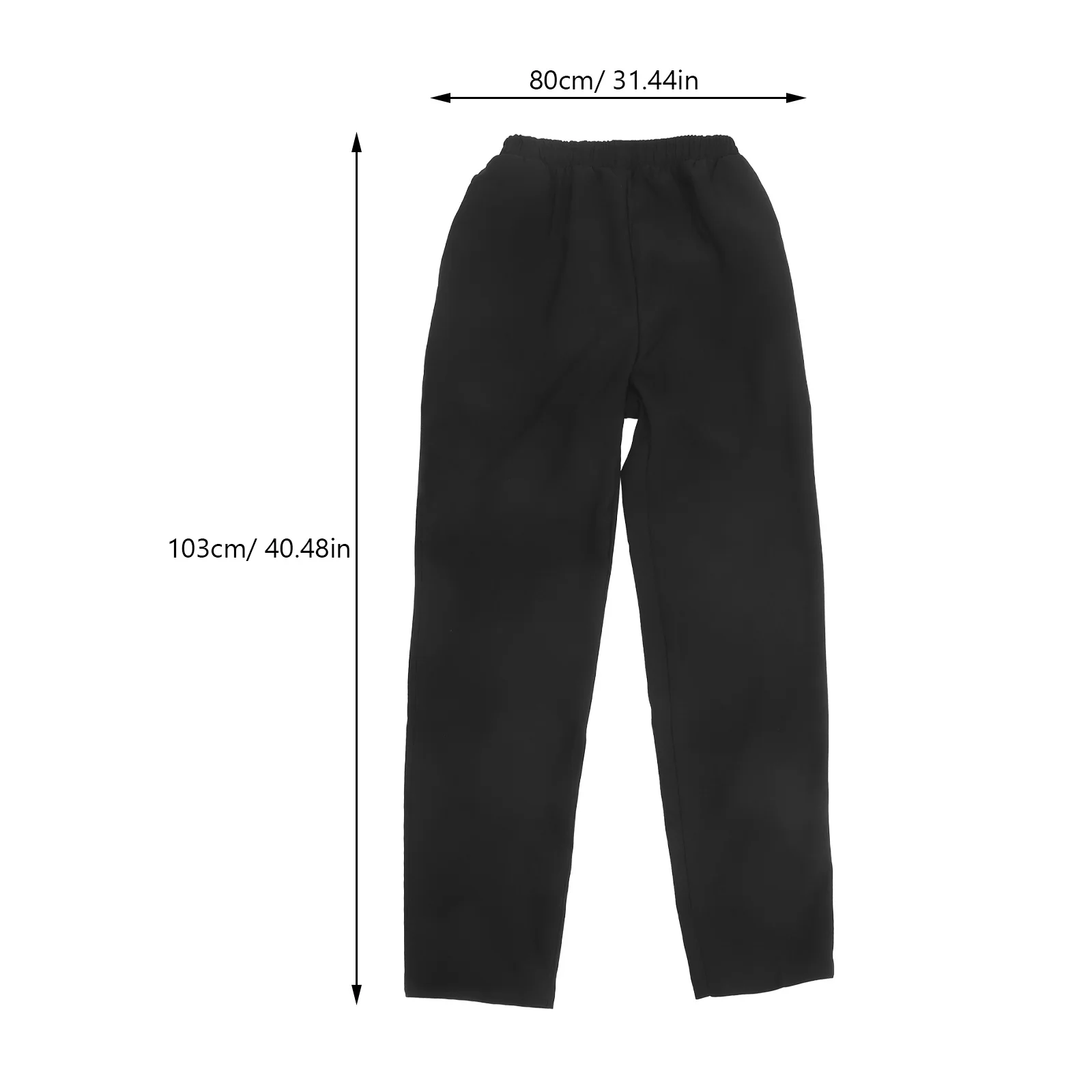 Pantalones de Chef transpirables, pantalones de trabajo negros, uniforme de cocina, ropa de cocina holgada y resistente a la lavado para hombres y mujeres